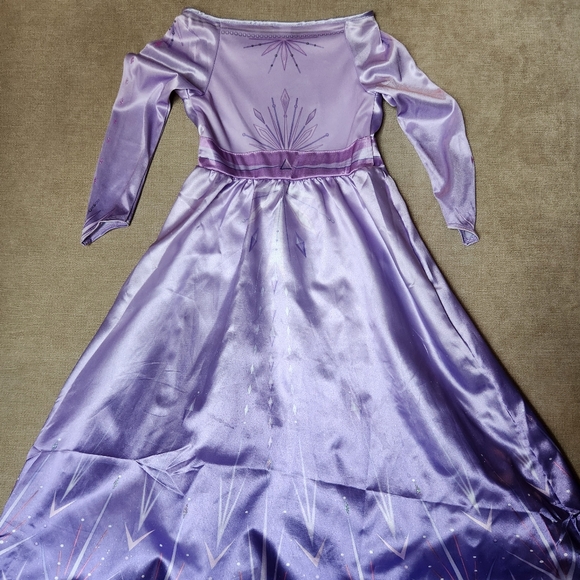 Disney Act I Elsa Frozen II Dress Costume Size 3T-4T Purple - Picture 9 of 16